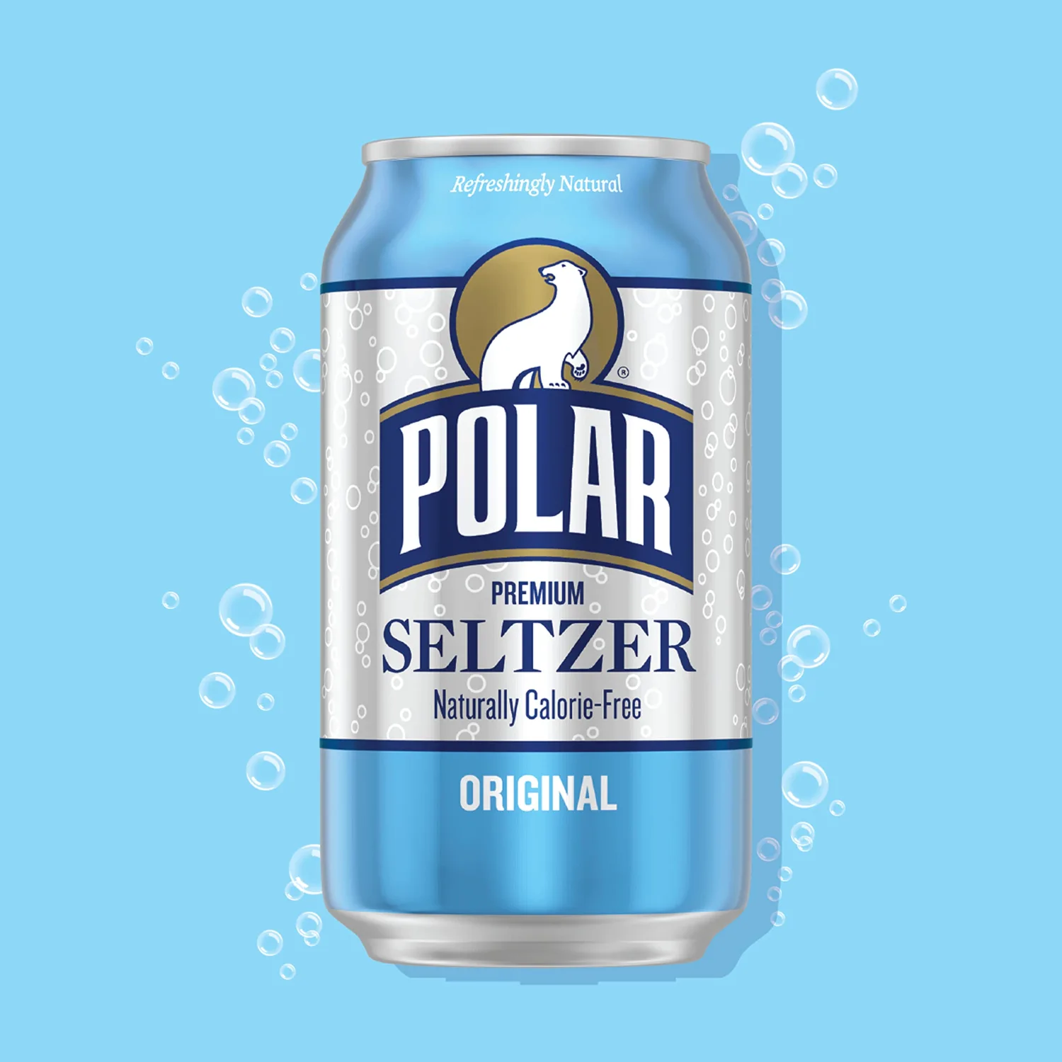 Polar Seltzer Water Original, 12 fl oz cans, 18 pack