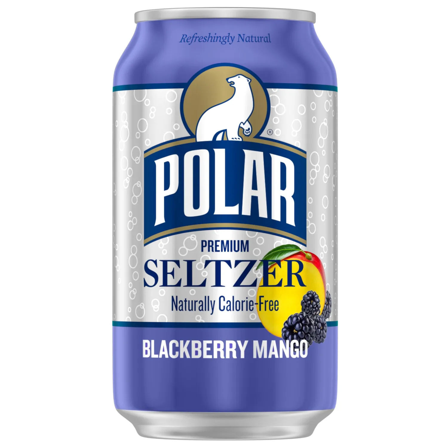 Polar Seltzer Water Blackberry Mango, 12 fl oz cans, 18 pack