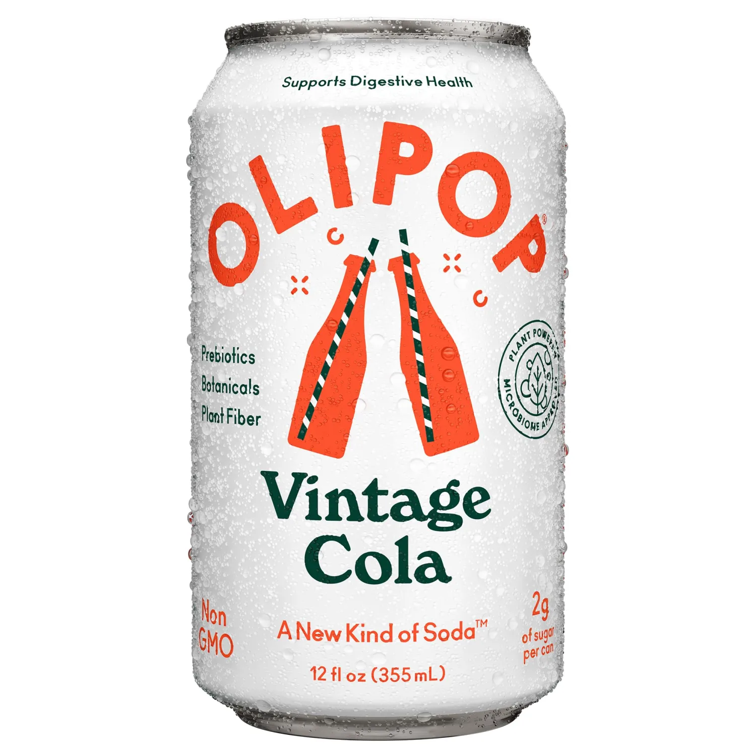 Olipop Vintage Cola, Soda, 12 Fl Oz Can