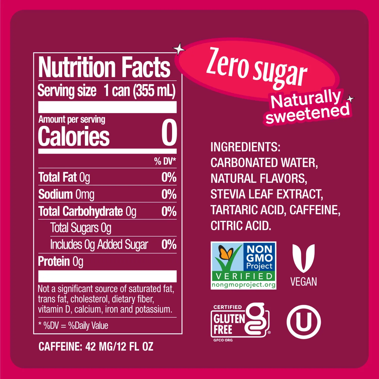 Zevia Zero Sugar Soda, Dr. Zevia, 12 Ounce Cans (Pack of 12)