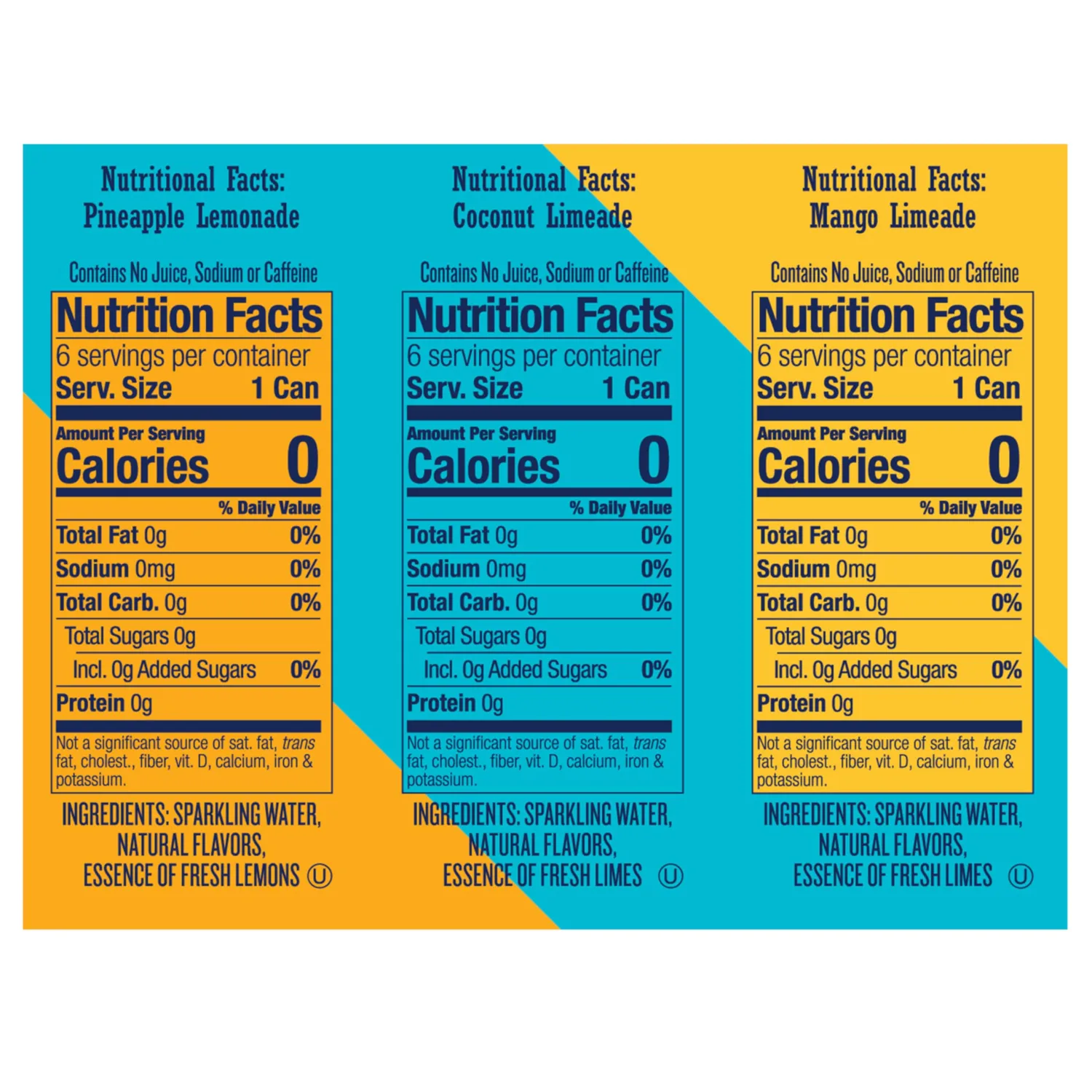 Polar Seltzer'ade Tropical Variety Pack, 12 fl oz cans, 18 pack