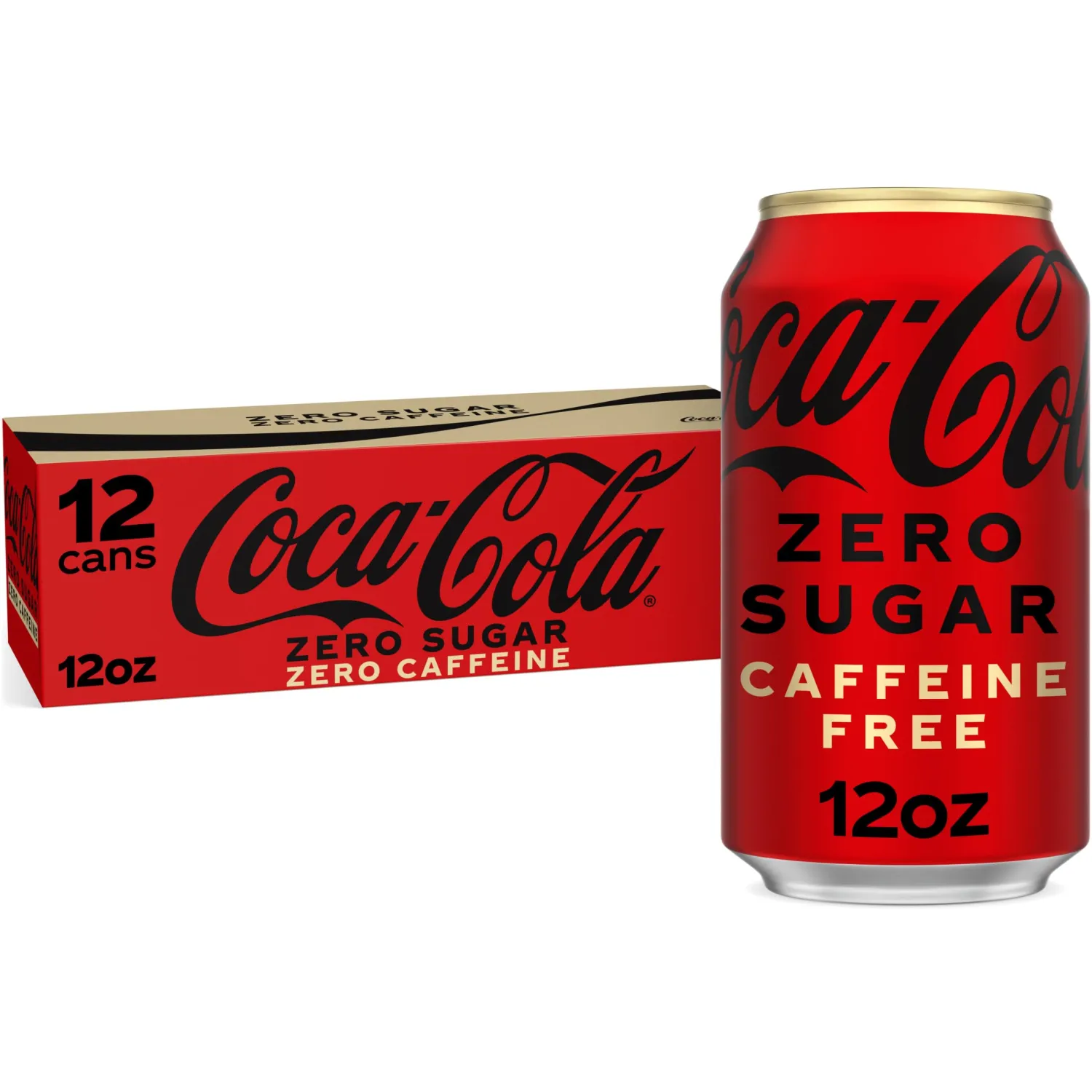 Coca-Cola Zero Caffeine-Free Soda, 12 Fl Oz (pack of 12)