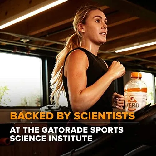 Gatorade Thirst Quencher Zero Sugar Sports Drink, Fruit Punch, 20oz Bottles, 8 Pack, Electrolytes for Rehydration