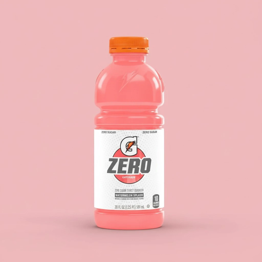 Gatorade Zero Sugar Thirst Quencher, Watermelon Splash, 20 fl oz Bottles, 8 Pack, Electrolytes for Rehydration