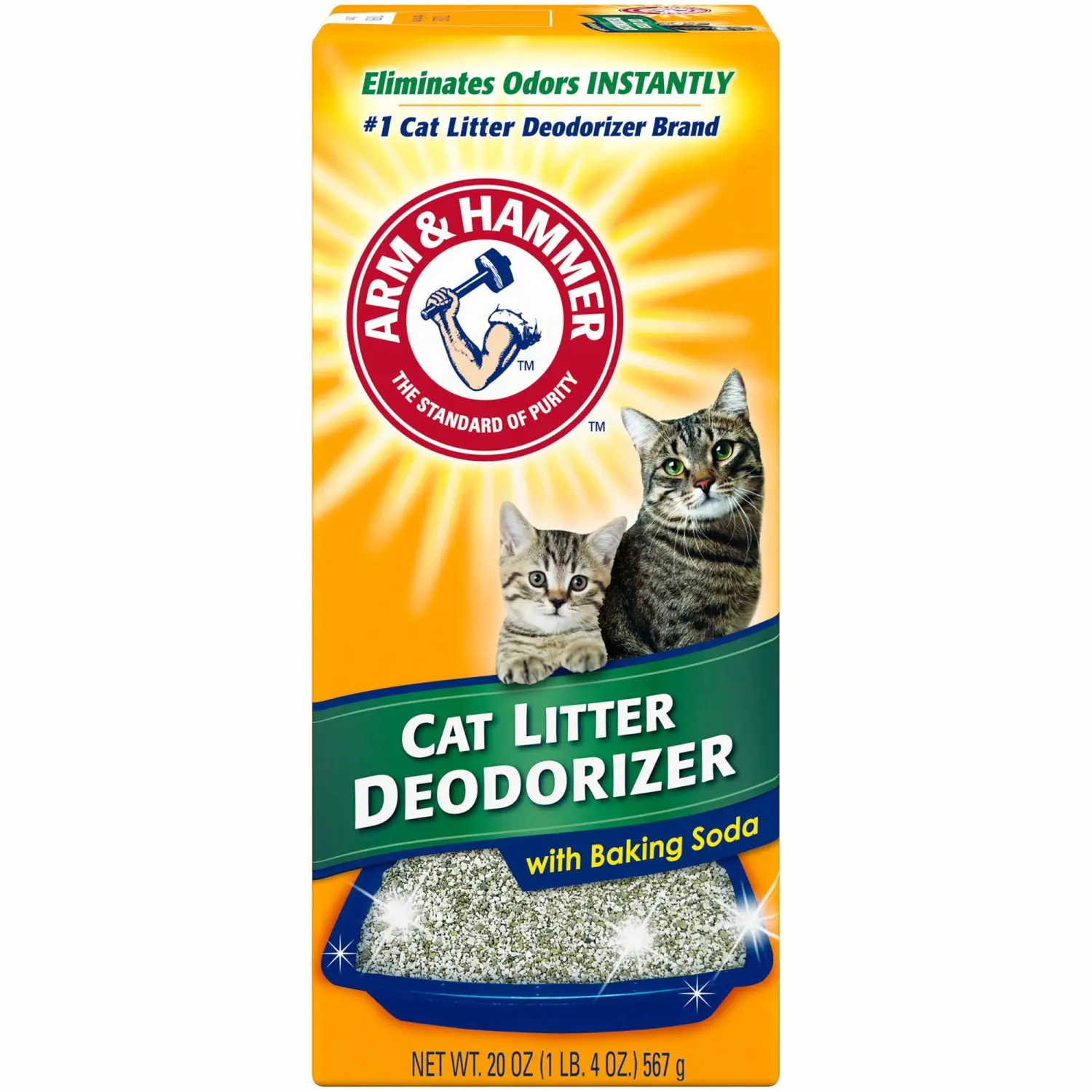 Arm & Hammer Cat Litter Deodorizer, 20 Oz, Orange 1.25 Pound (Pack of 1)
