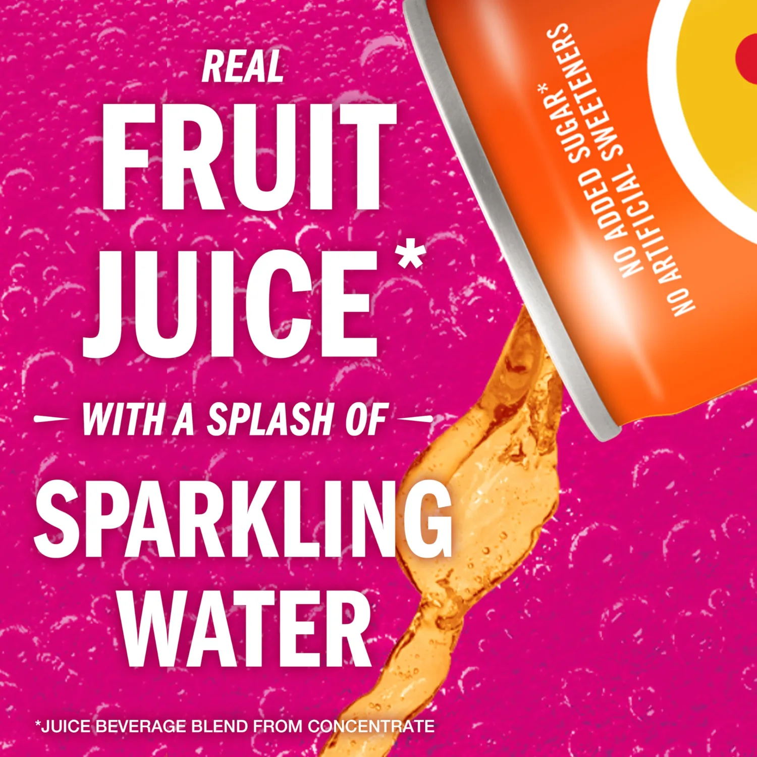 IZZE Sparkling Juice Beverage Blend, Mango, No Sugar Added, 8.4 FL OZ, 6 Cans