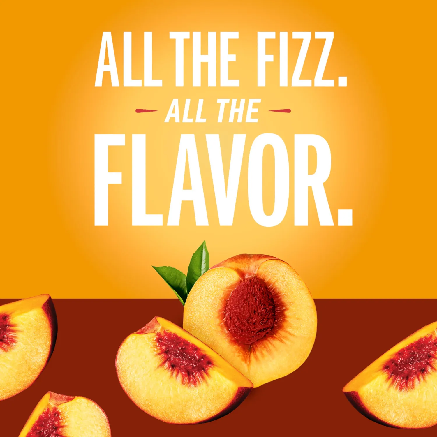 IZZE Sparkling Juice Beverage Blend, Peach, No Sugar Added, 8.4 FL OZ, 6 Cans