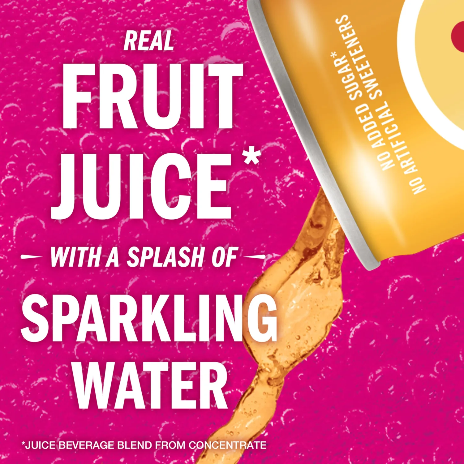 IZZE Sparkling Juice Beverage Blend, Peach, No Sugar Added, 8.4 FL OZ, 6 Cans