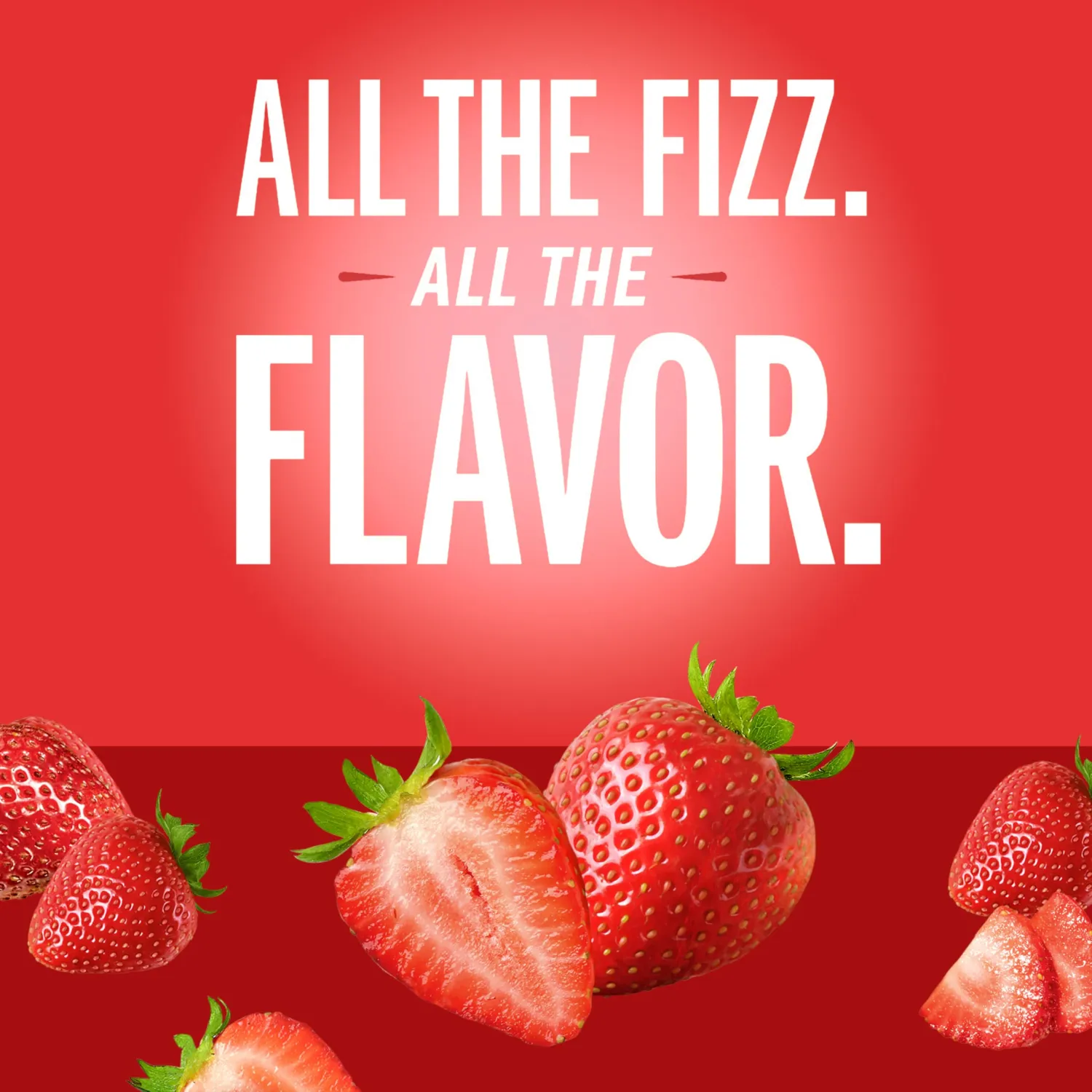 IZZE Sparkling Juice Beverage Blend, Strawberry, No Sugar Added, 8.4 FL OZ, 6 Cans