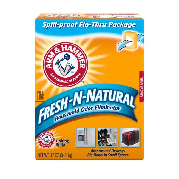 Arm & Hammer Baking Soda Fresh-n-Natural Odor Eliminator, 12 oz (Pack of 3)