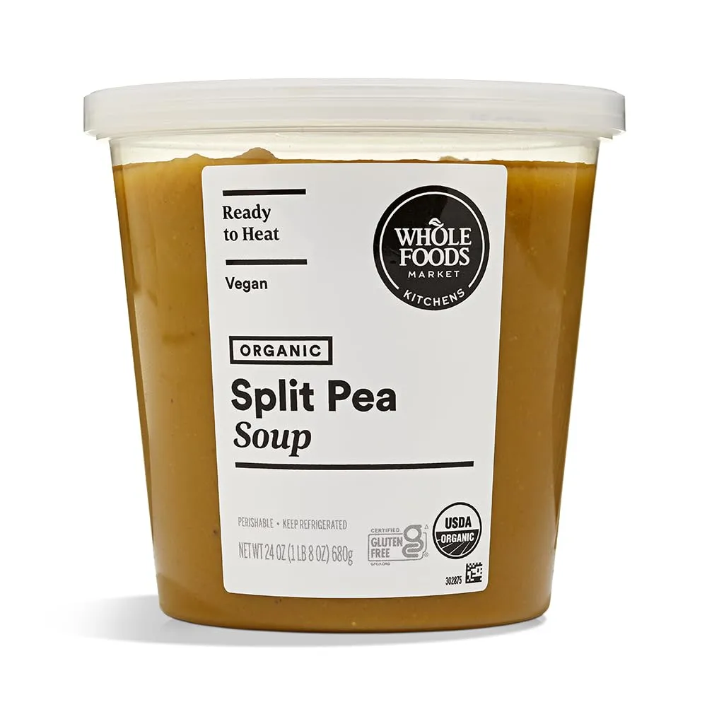 WHOLE FOODS KITCHENS Organic Split Pea Soup, 24 OZ