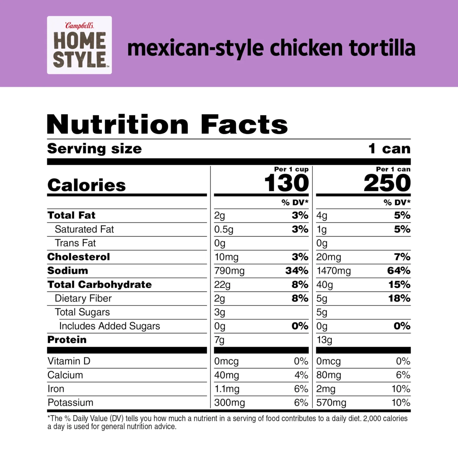 Campbell's Homestyle Mexican-Style Chicken Tortilla Soup, 16.1 OZ Can