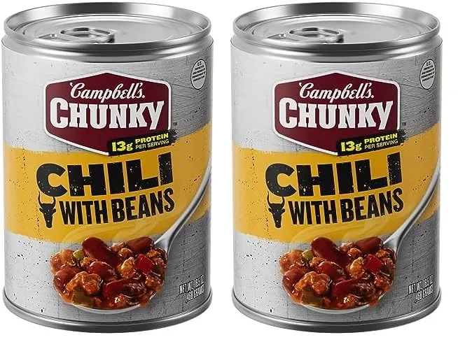 Campbell's Chunky Chili with Beans, 16.5 oz Can (Pack of 2)