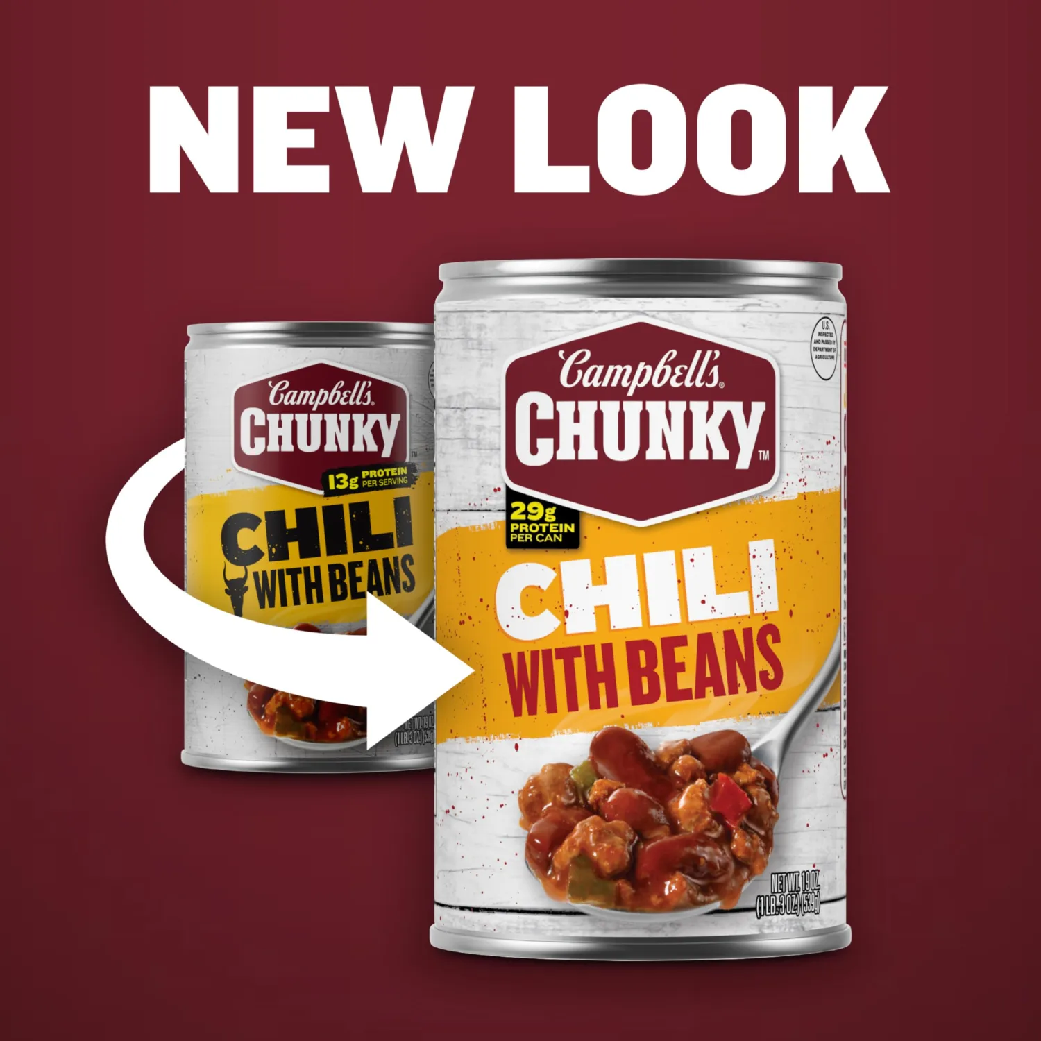 Campbell's Chunky Chili with Beans, 19 oz Can (Pack of 4)