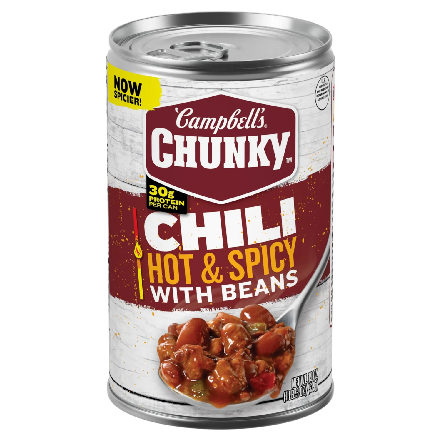Campbell’s Chunky Hot and Spicy Chili With Beans, 19 oz Can