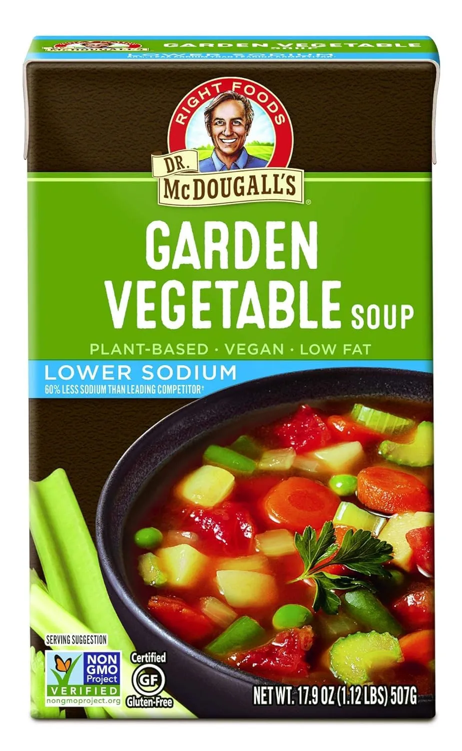 Dr Mcdougalls, Low Sodium Garden Vegetable Soup, 17.9 Ounce