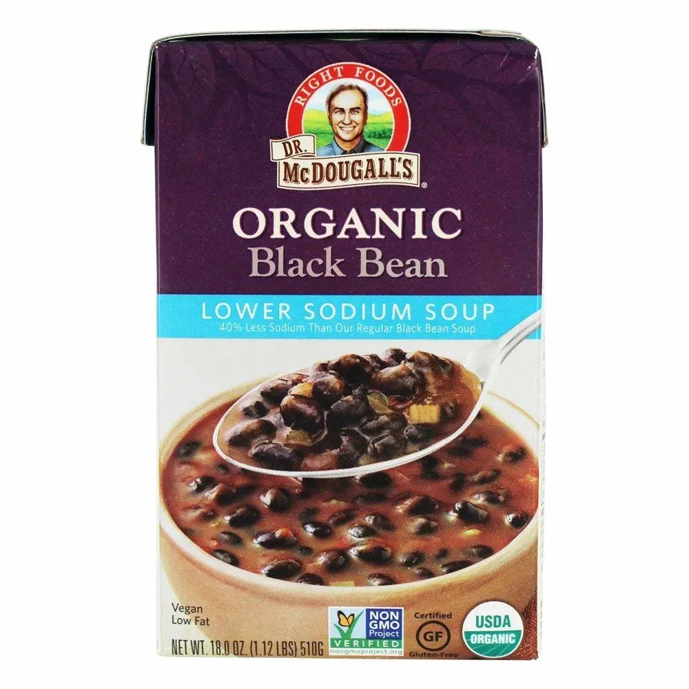 Dr Mcdougalls, Organic Black Bean Soup, 18 Ounce