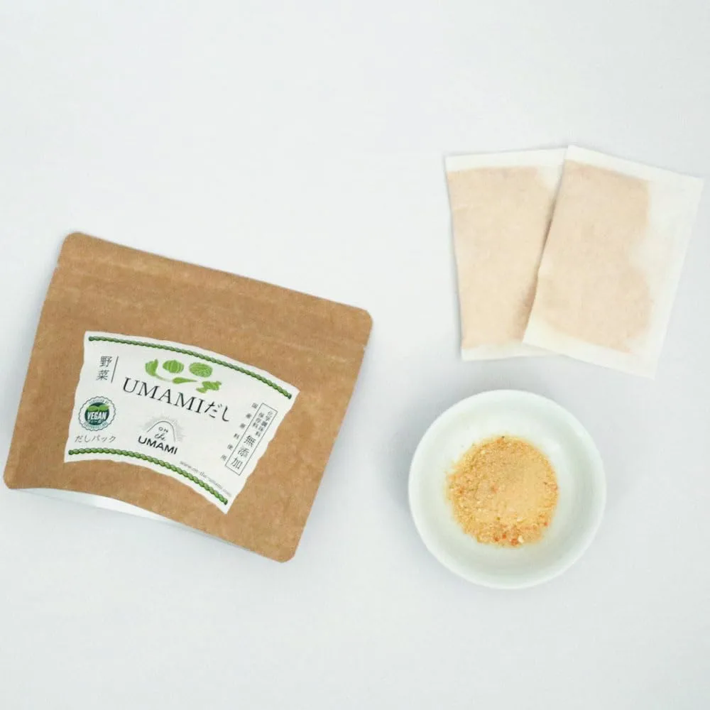 Japanese dashi packet, Vegetables dashi broth soup stock, For Vegan, No MSG, 10g packet x 5, ON THE UMAMI