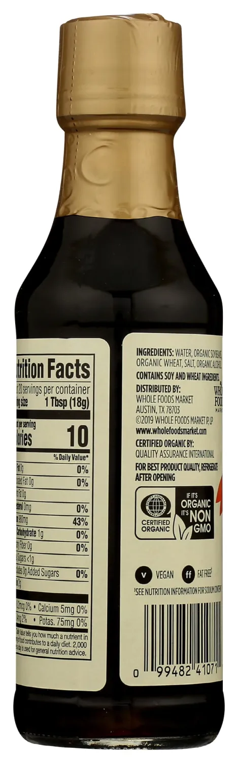 365 by Whole Foods Market, Organic Soy Sauce, 10 Ounce