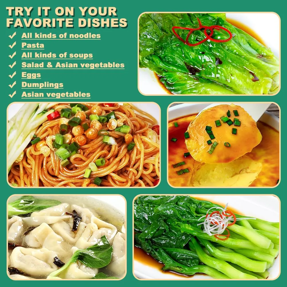 Shanghai Scallion Sauce - Scallion Oil with Spring Onion for Noodles, Rice, Soup, Spring Onion in Oil, Ready to Eat and Use as Dipping and Drizzling Sauce, Condiment, 230g/8.1oz (Pack of 1)
