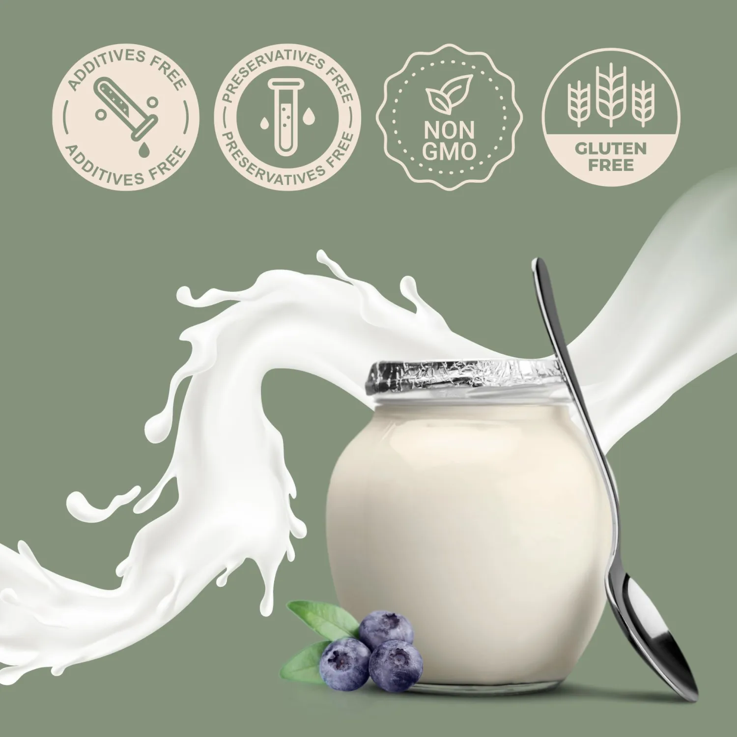 Coolinario Yogurt Starter Culture (5-Pack, 1g Sachets) Live Cultures for Homemade Yogurt | Creamy, Thick & Delicious | Regular or Greek Yogurt | Non-GMO, No Preservatives, Gluten Free, Halal & Kosher