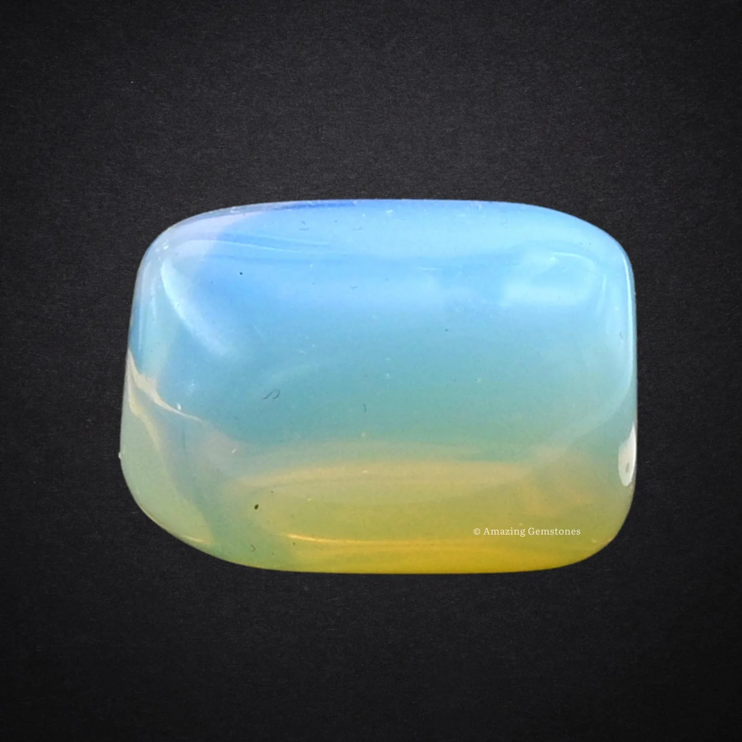 1 oz Opalite Crystal Tumbled Stones Polished Rocks - Natural Gem Stones for Healing - DIY Crystals for Protection