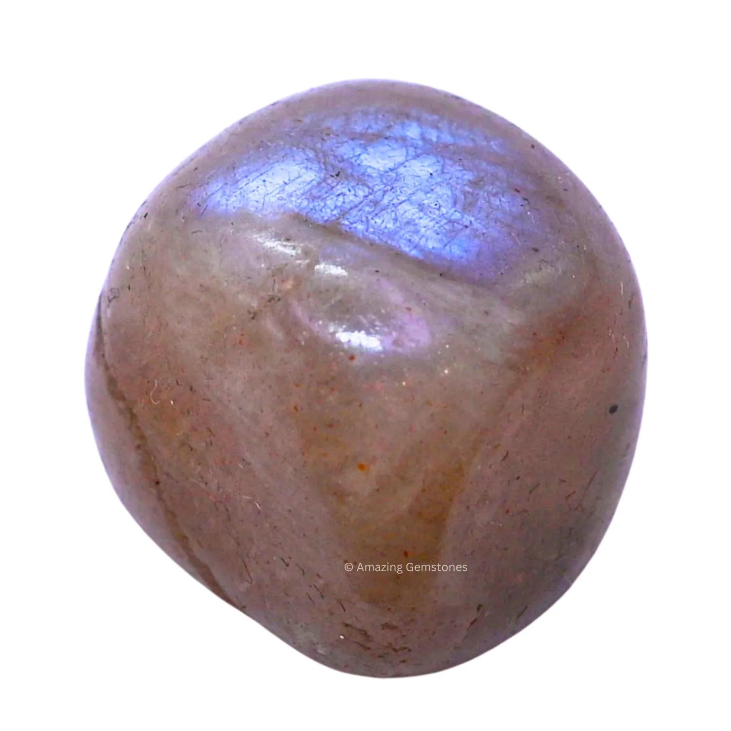1 Oz Sun Moonstone Crystal Tumbled Stones Polished Rocks - Natural Gem Stones for Healing - DIY Crystals for Protection