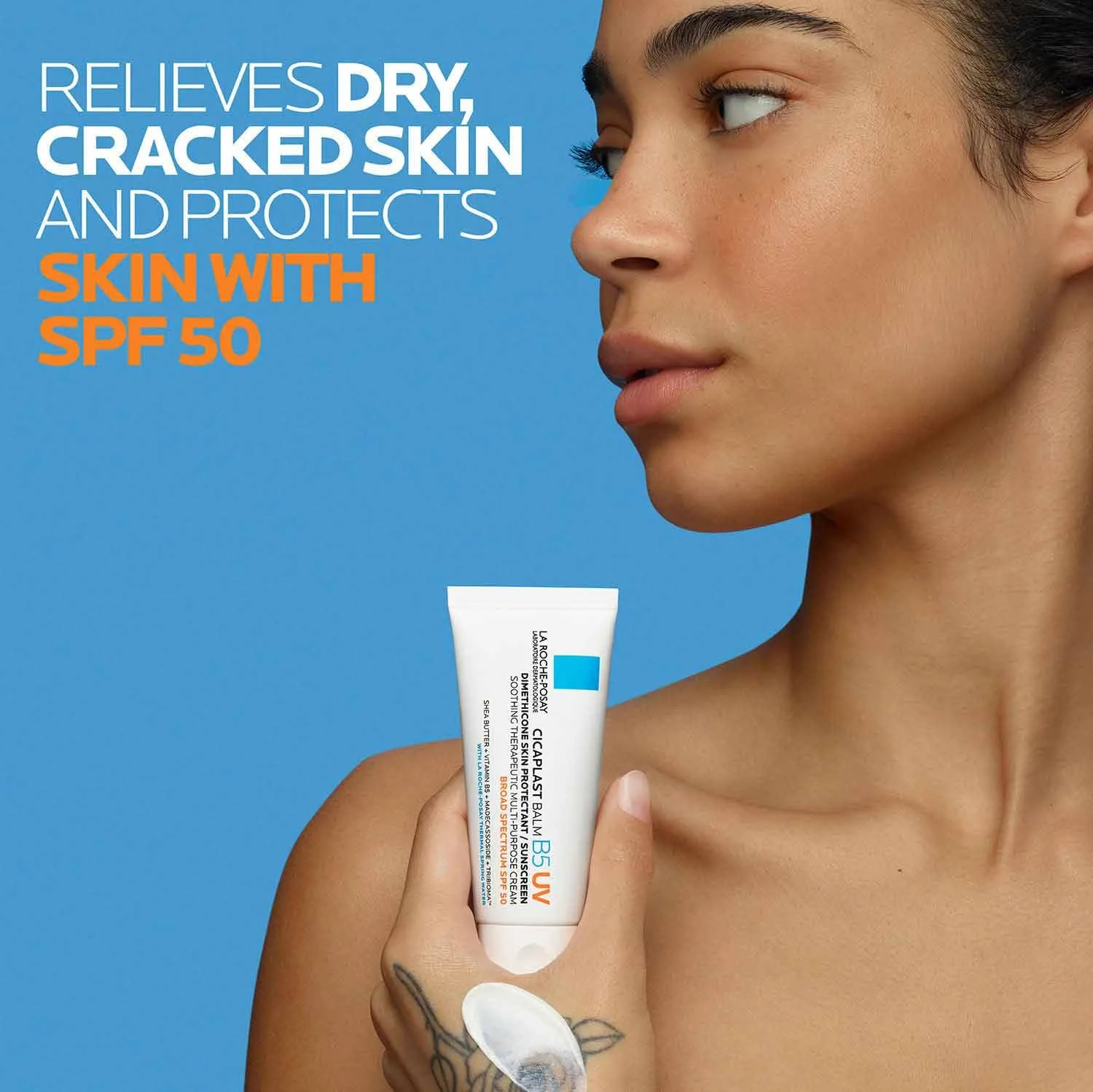 La Roche-Posay Cicaplast Balm B5, Healing Ointment and Soothing Therapeutic Multi Purpose Cream for Dry & Irritated Skin, Body and Hand Balm, Baby Safe, Fragrance Free