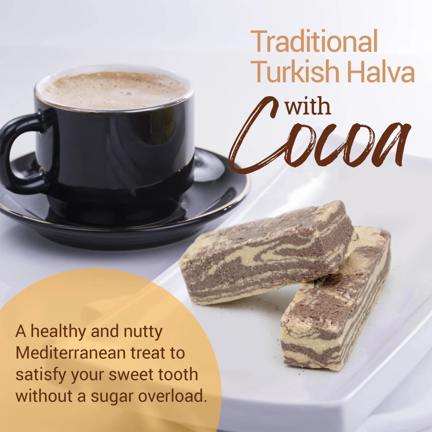 Halva Tahini Bars - Snack Bars | Chocolate | 2.5 oz bars | Pack of 4
