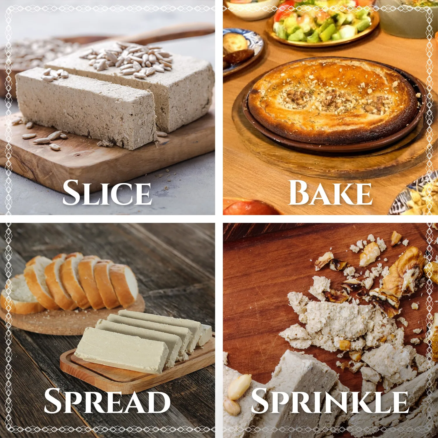 Abdurrahman Tatlıcı Halvah, 10.6oz, Turkish Halva, Tahini Halva, Plain Halva Candy, Traditional Sesame Halvah Dessert, Vegan, Gluten Free Halva, Non-GMO, Halwa, Halawa