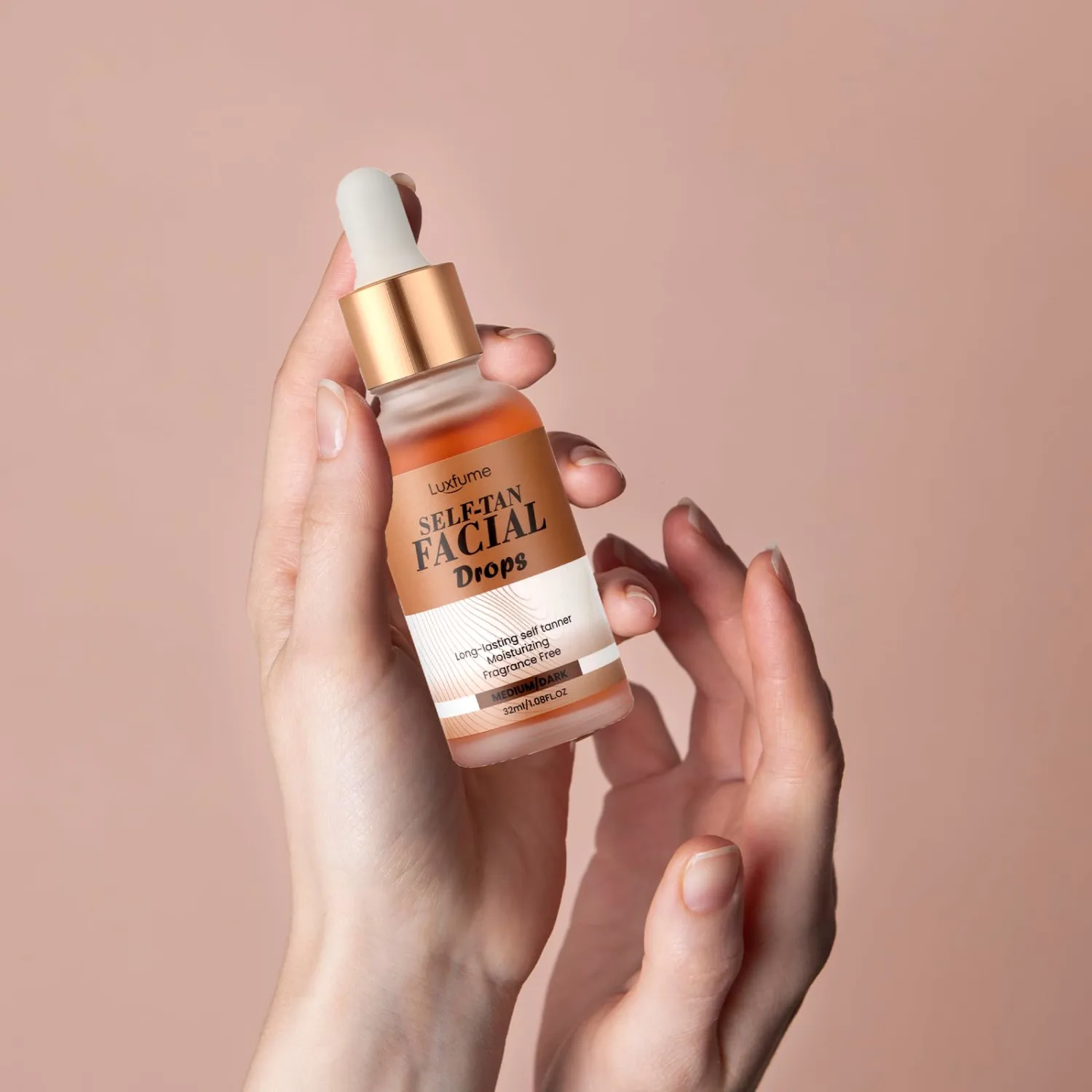 Face Tanning Drops Gradual Tan,Anti-Aging,Glow Drops for Face Self Tanning Provides an Even,Customizable Glow,1.08 Fl Oz