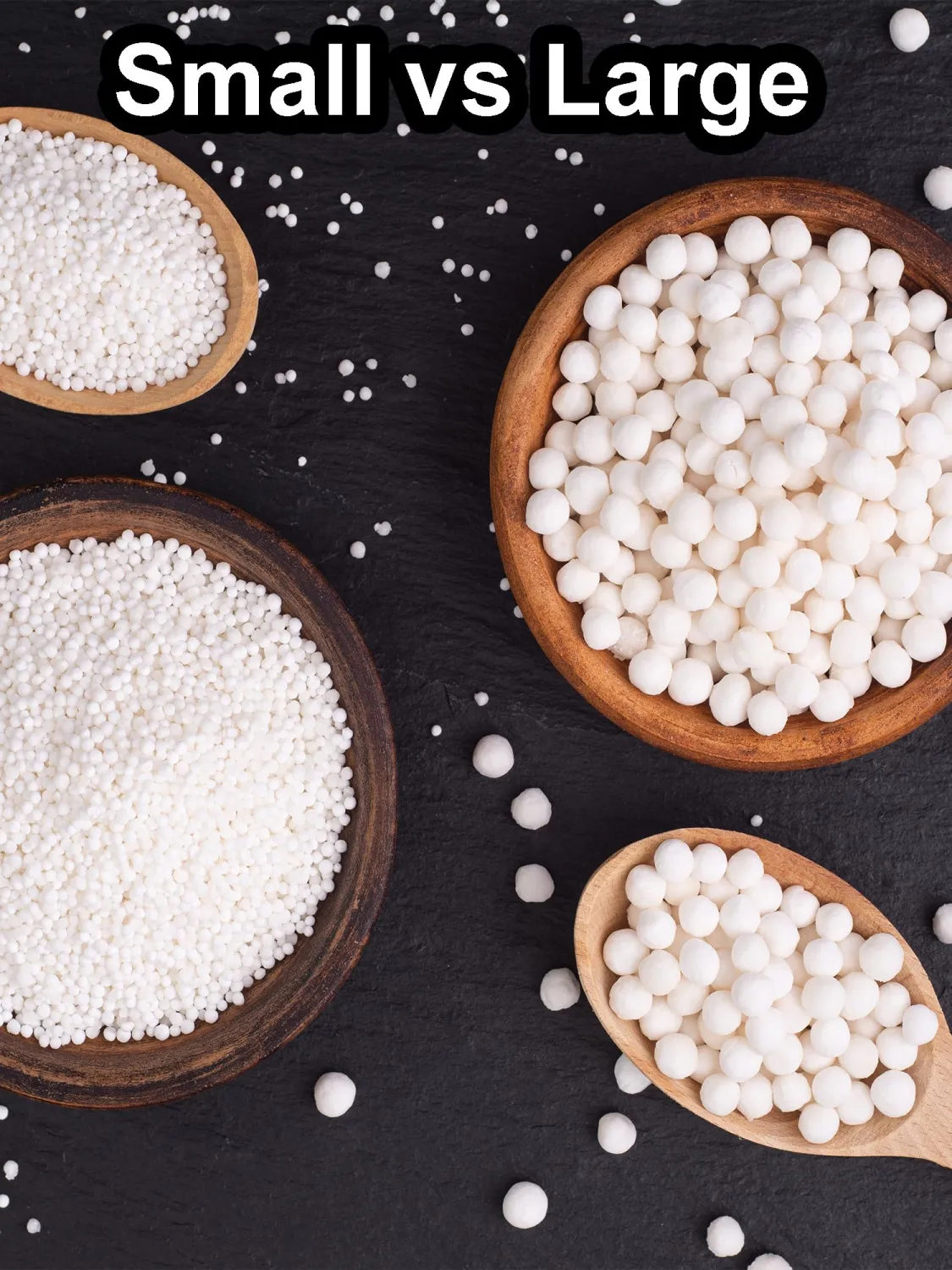 Small Tapioca Boba Pearls Sago Balls from Cassava - Best for Bubble Boba Milk Tea, Tapioca Pudding, Desserts, Soup or Sauce Thickening