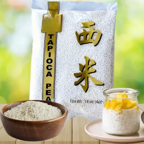 Small Tapioca Boba Pearls (Sago Balls) from Cassava - Create Chewy Perfection in Taiwanese Bubble Boba Milk Tea, Tapioca Pudding, Desserts, and More - Translucent & Flavor-Absorbent - Ideal for Soup or Sauce Thickening - Gluten-Free, Vegan-Friendly & Incredibly Versatile