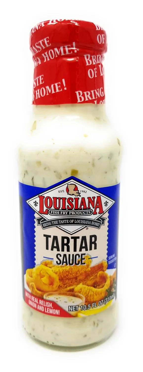 Louisiana Fish Fry Tartar Sauce, 10.5oz - Pack of 2 - Classic Seafood Accompaniment