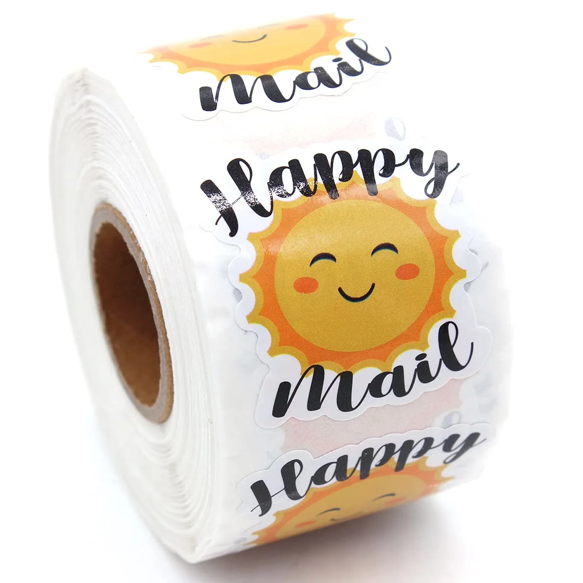 Happy Mail Stickers,Sun Happy Mail Stickers,Sun Small Business Sticker,Happy Mail Stickers for Envelopes,Business Order Stickers,Happy Mail Stickers for Business Packages 500 PCS