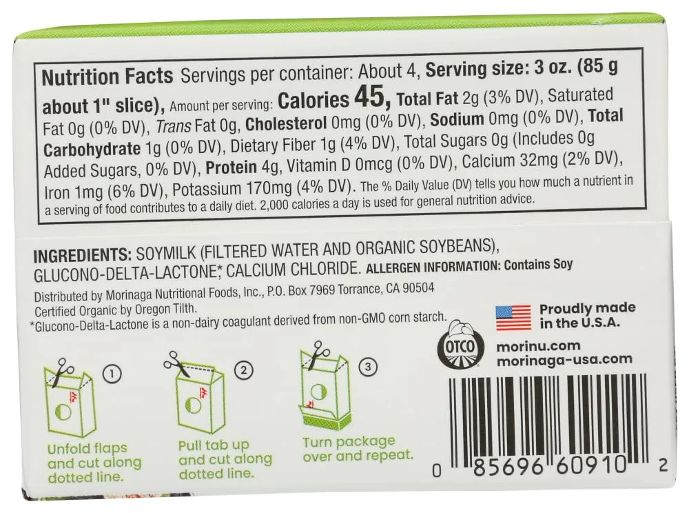 Mori-Nu Organic Silken Tofu - Soft 12 oz Pkg