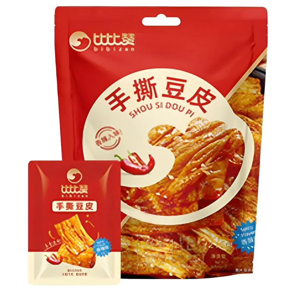 Latiao ，Snacks Spicy Hand Shredded Bean Peel Chilli Snacks for cravings Snacks Spicy and savoury，latiao…