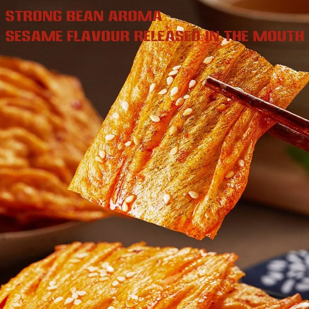 Latiao ，Snacks Spicy Hand Shredded Bean Peel Chilli Snacks for cravings Snacks Spicy and savoury，latiao…