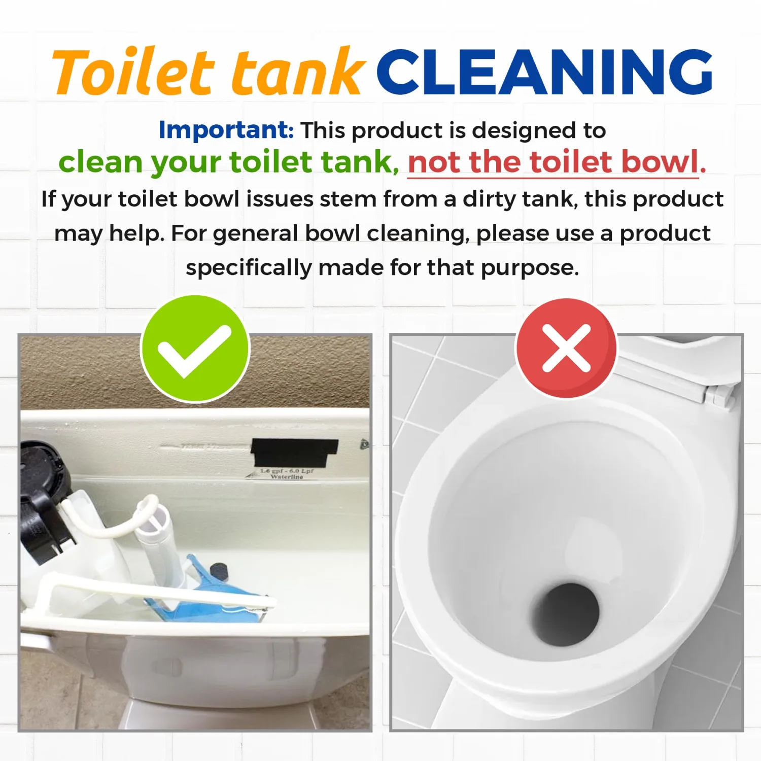 Bastion Toilet Tank Cleaner, Single Use 8oz (227g) Packet (*Not For Toilet Bowl*) Removes Rust, Calcium Deposits, Mineral Build Up, & Hard Water Stains