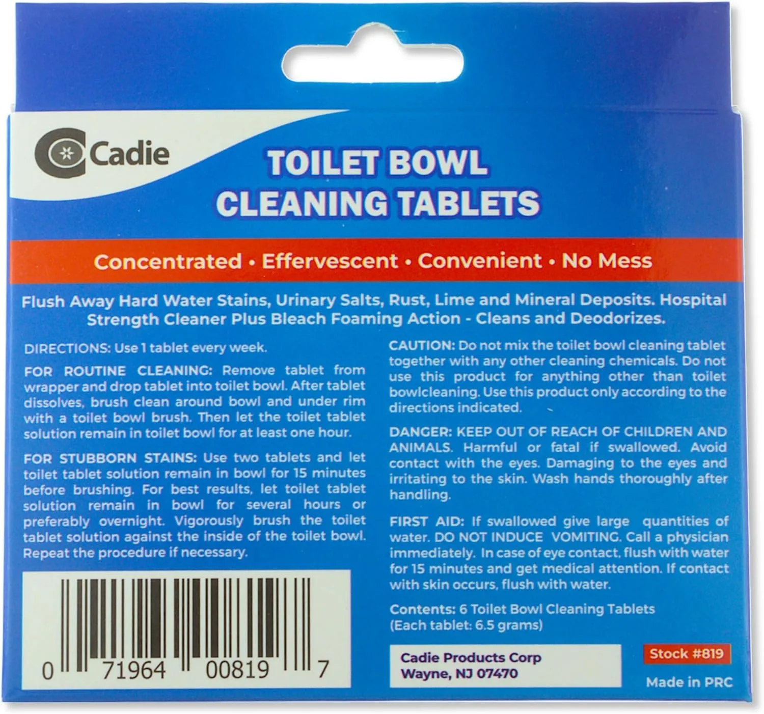 Toilet Bowl Cleaning Tablets - Automatic Drop-in Bleach 12 Blocks that Cleanse Bathroom at Home & Commercial | Removes Stubborn Stains, Rust, Lime, Mineral Deposits - 2 Pack