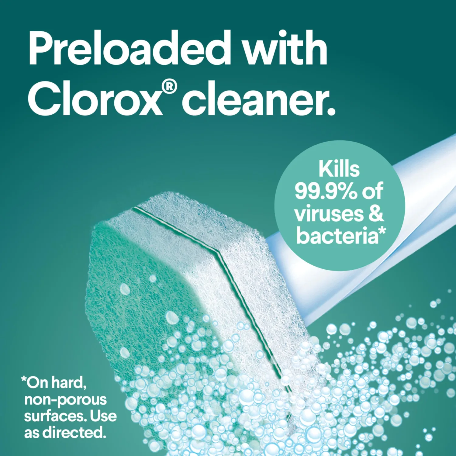 Clorox ToiletWand, Disinfecting Wand Refill Heads - Rainforest Rush, 10 Count (Package May Vary)