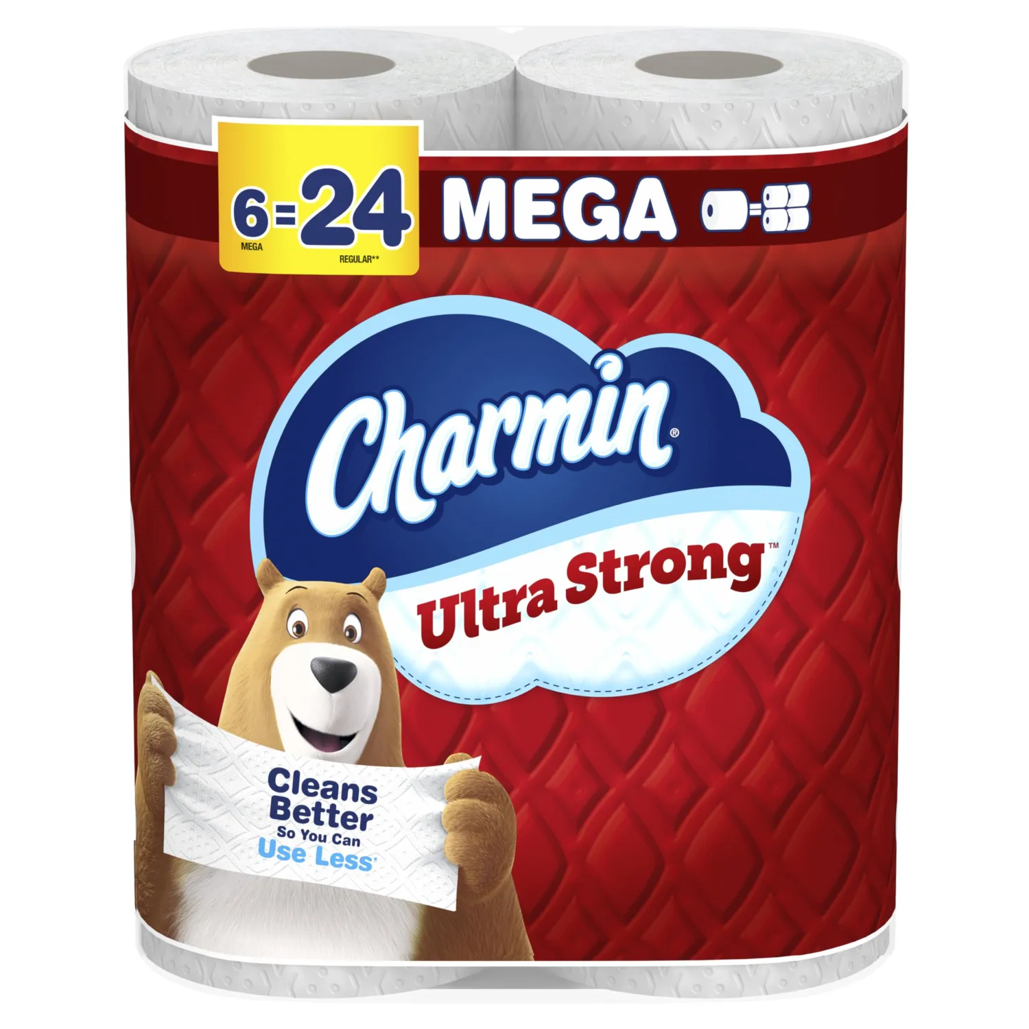 Charmin Ultra Strong Toilet Paper 6 Mega Rolls, 220 Sheets Per Roll