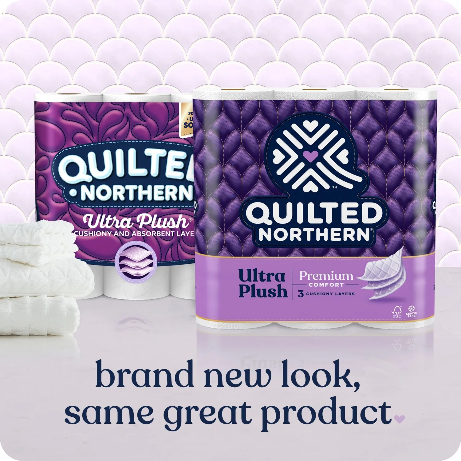 Quilted Northern Ultra Plush Toilet Paper, 6 Mega Rolls = 24 Regular Rolls, 3X Thicker*, 3 Ply Soft Toilet Tissue
