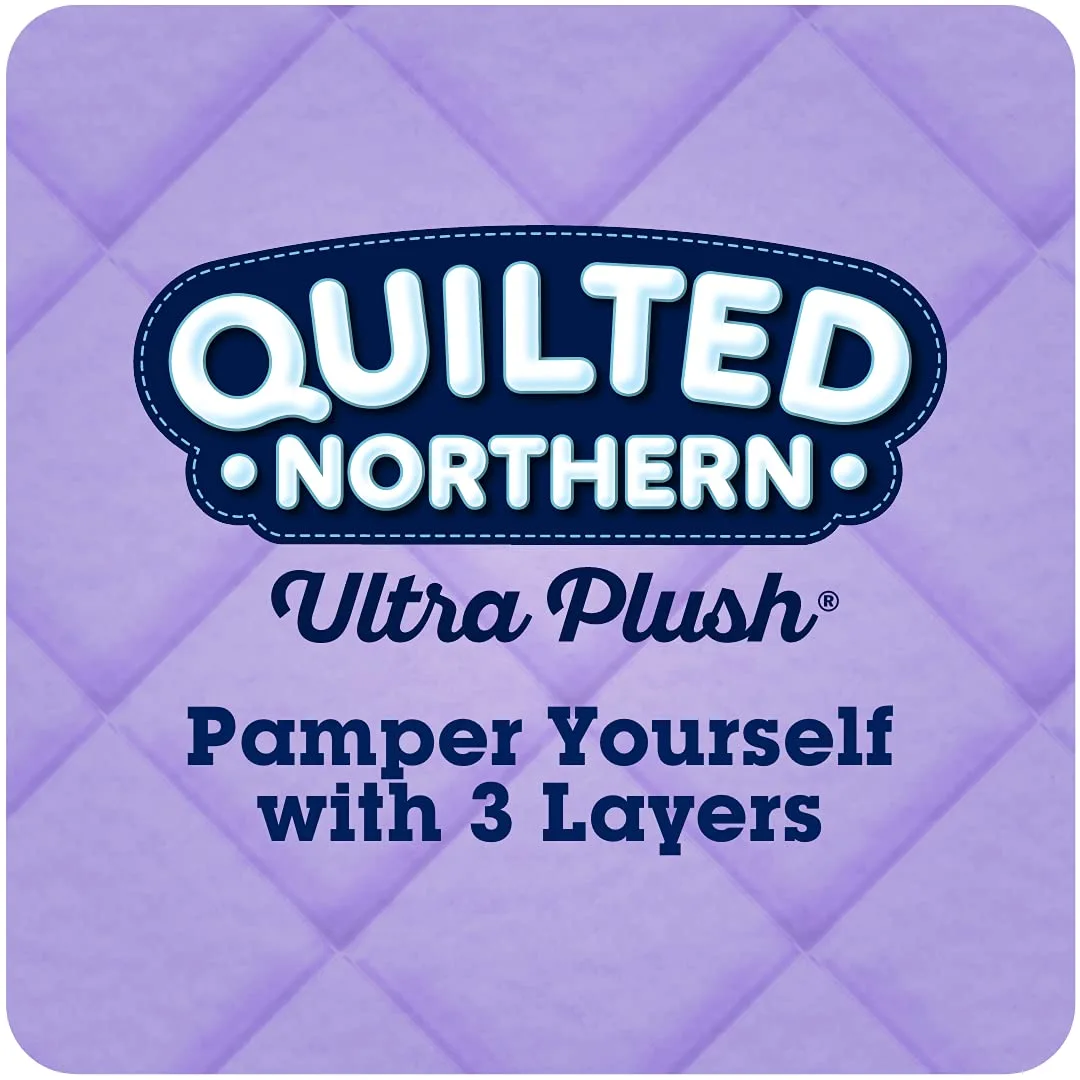 Quilted Northern Ultra Plush® Toilet Paper, 12 Mega Rolls = 48 Regular Rolls, 3-ply Bath Tissue