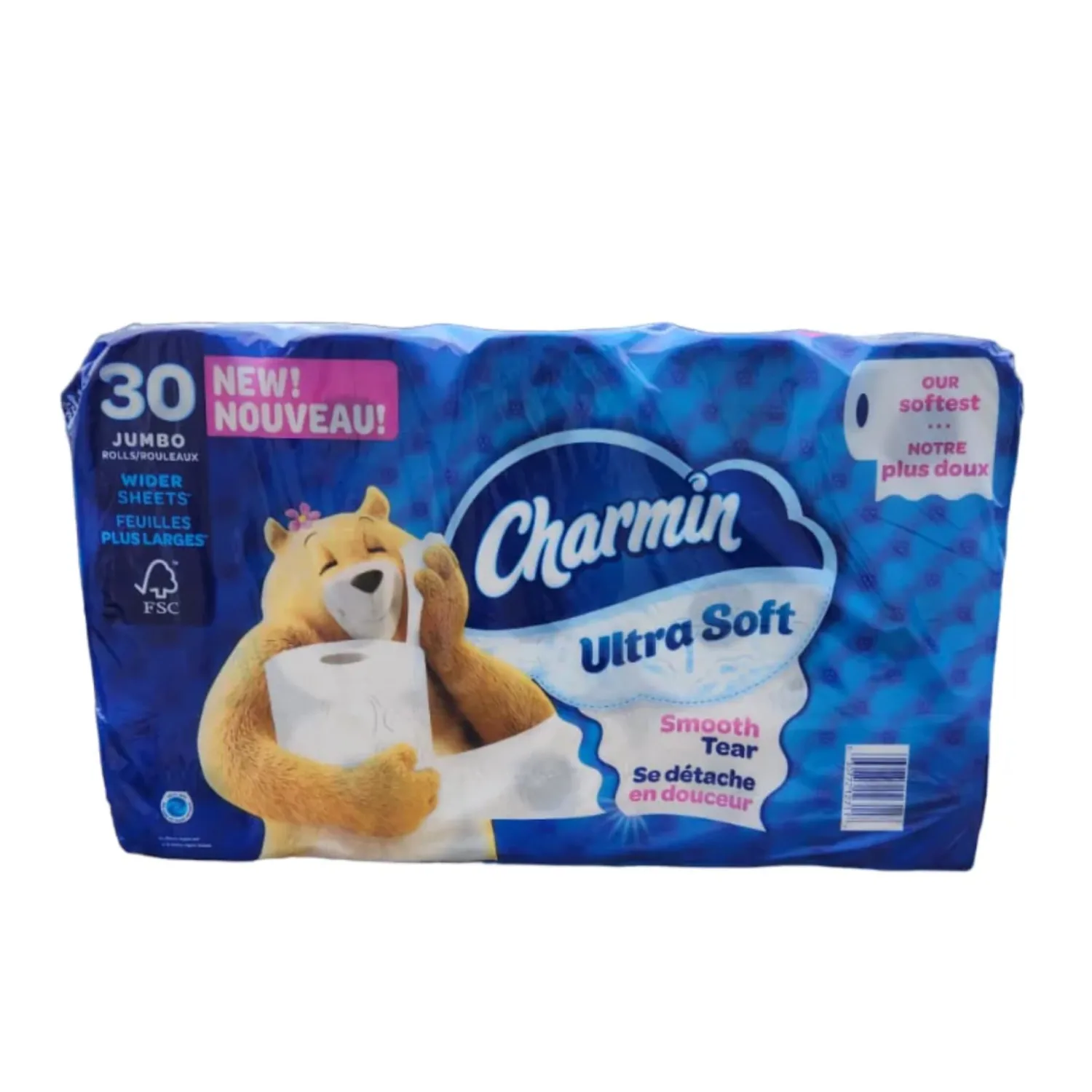 Charmin Ultra Soft Bathroom Tissue Ultra Soft 30 Jumbo Rolls. Our Softest and Most absorbent Jumbo Rolls 2-Ply 30 Rolls