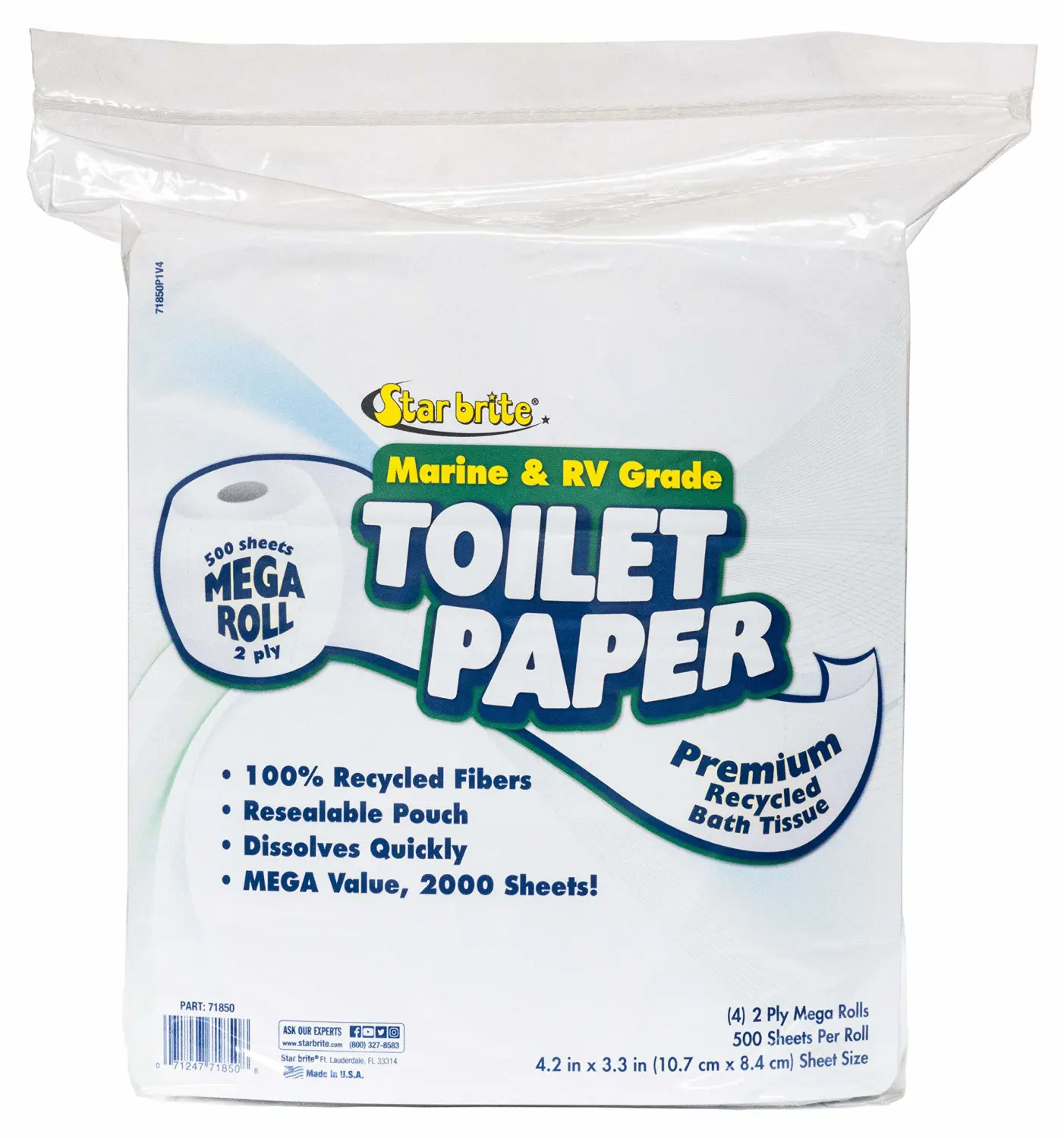 STAR BRITE Toilet Tissue Marine/RV Grade Fast Dissolving Paper