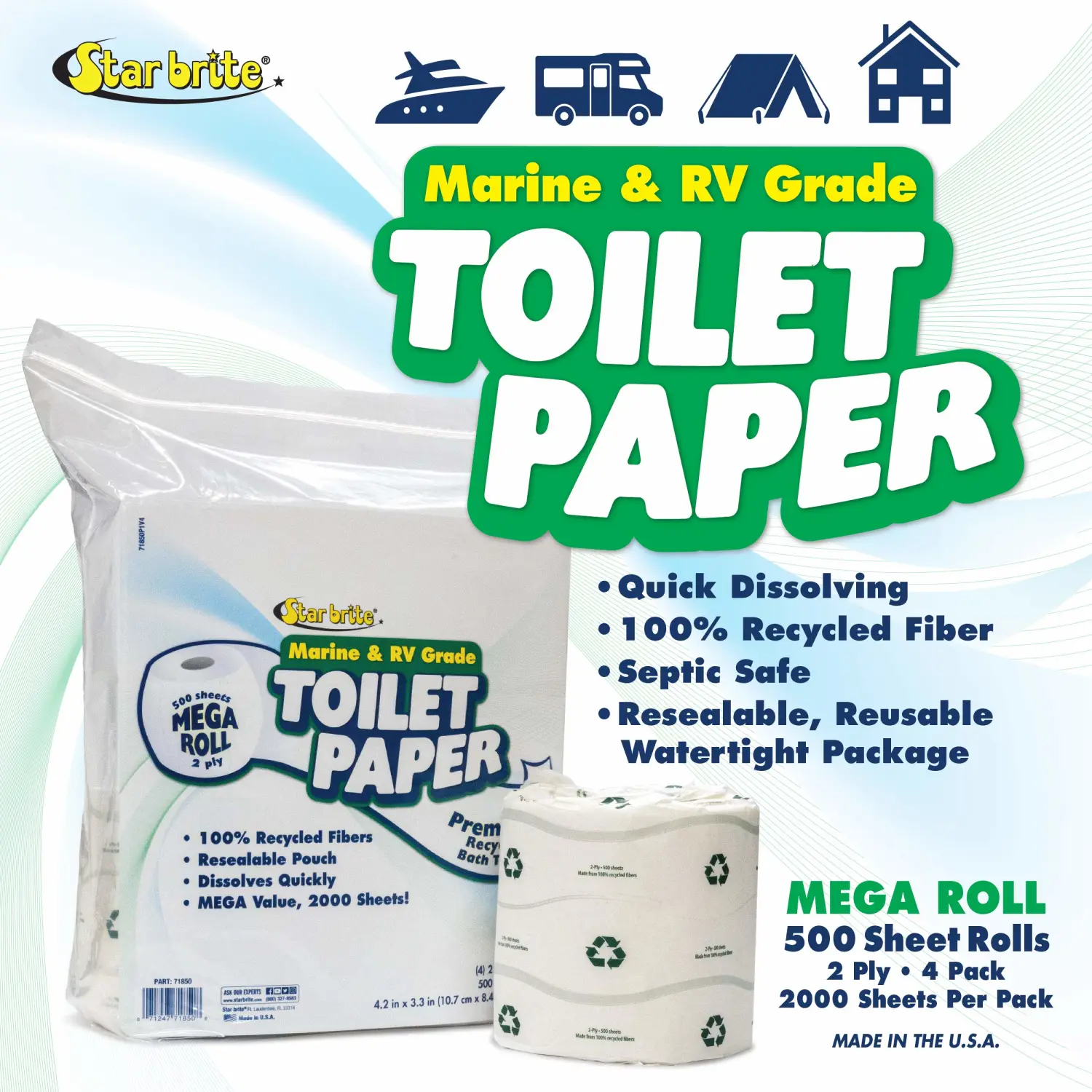 STAR BRITE Toilet Tissue Marine/RV Grade Fast Dissolving Paper