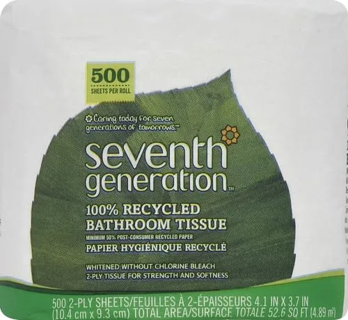 Seventh Generation, Bath Tissue 500 Sheets, 500 Count