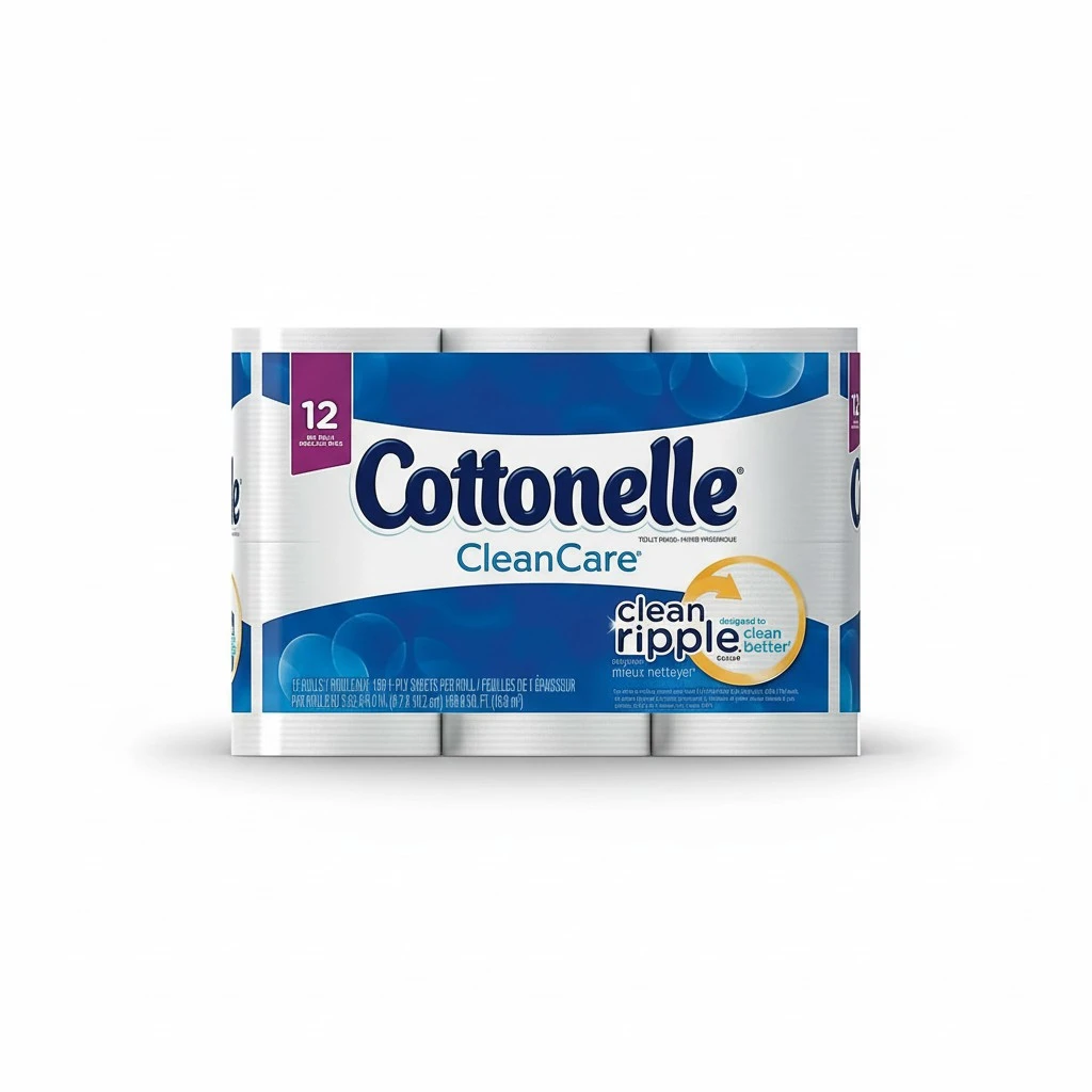 Cottonelle 12456PK Ultra Soft Bath Tissue, 1-Ply, 165 Sheets/Roll, 12/Pack