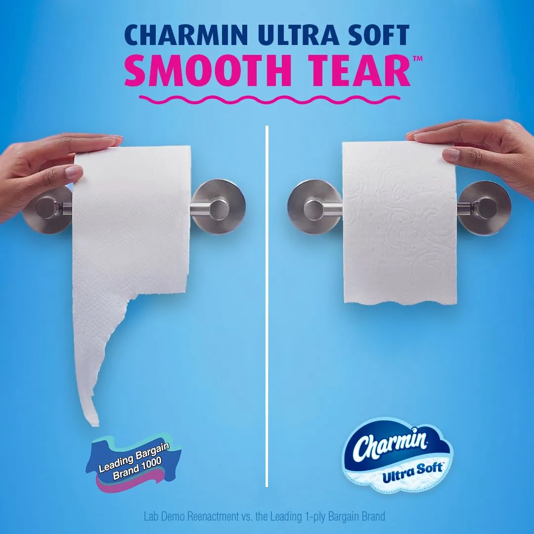 Charmin Ultra Soft Toilet Paper 9 Mega Rolls, 224 Sheets Per Roll